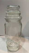 Vintage Anchor Hocking Mr Peanut 1979 Glass Jar