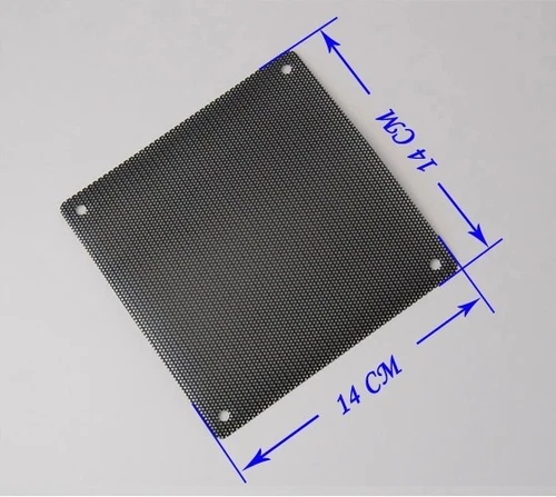 140mm Computer PC Dustproof Cooler Fan Case Cover Dust Filter Mesh with 4 screws
