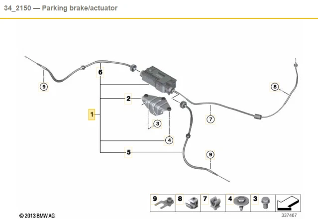 FITS BMW X5 F15 X6 F16 ELECTRIC PARKING BRAKE HANDBRAKE ACTUATOR CONTROL MODULE - Image 4 of 4