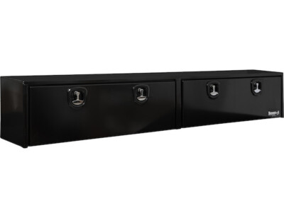 Buyers Products #1752168, Black Smooth Aluminum Topsider Toolbox, 18''x16''x96''