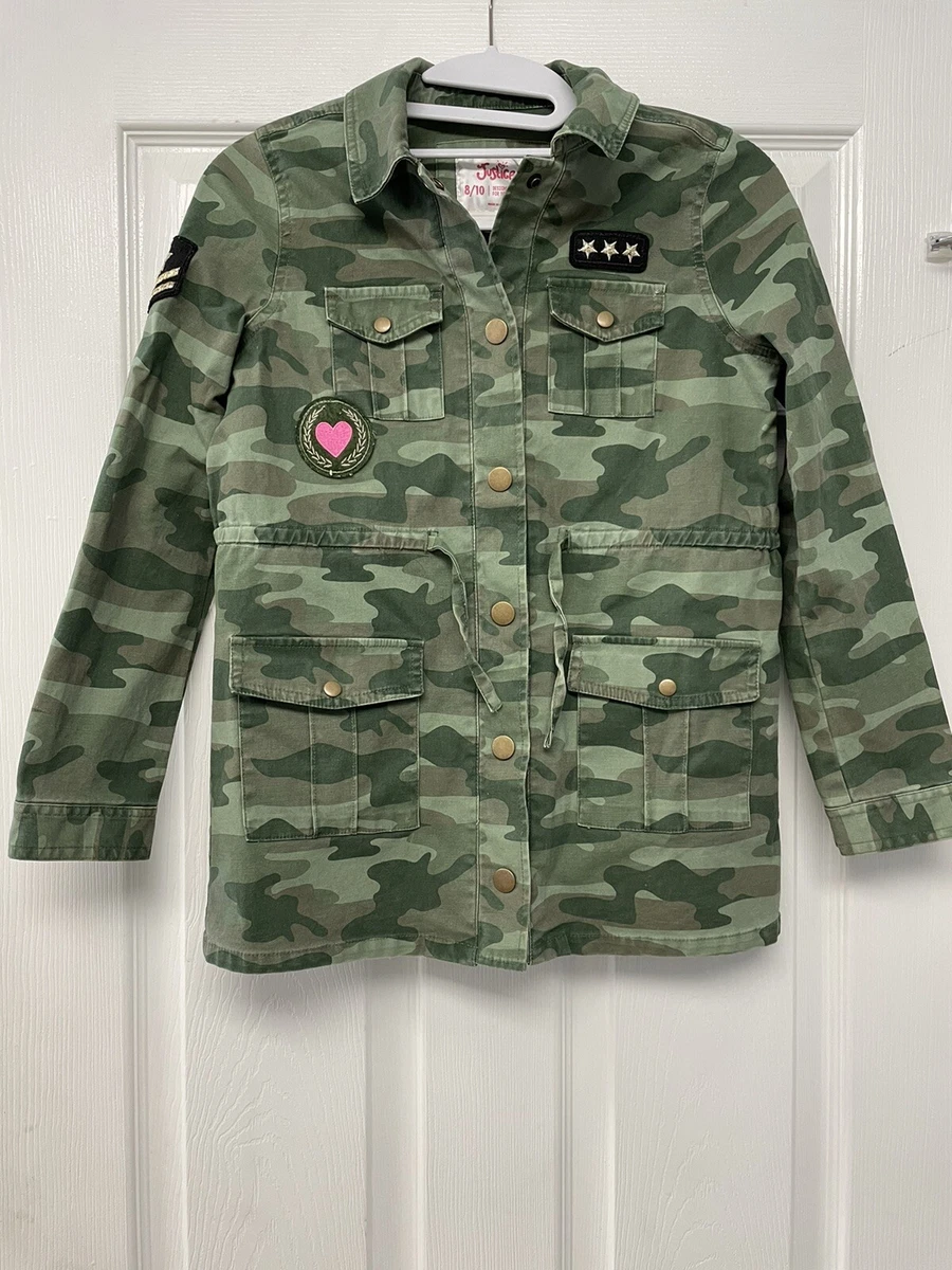 Justice camo jacket cheap