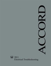 2011 Honda Accord Electrical Troubleshoot Diagnostic Procedures Manual OEM