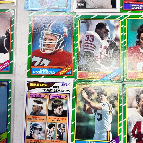 18pc Vintage Football Card Lot NFL John Elway Ozzie Newsome Toon 1986-87 (#8) - Picture 9 of 13