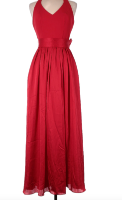chinese dress ladies Polina Ivanova Atelier | Verona in Red Chantilly lace
