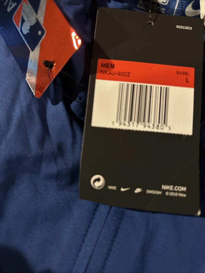 Nike MLB Chicago Cubs Dugout Men's Full-Zip Down Jacket Sz L NKAU Baseball Blue - Image 2 of 4