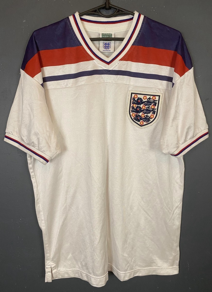 ウェア 80s England soccer team shirt Umbro England National Soccer Team Blank Jersey Vtg 80s 1988