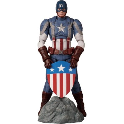 Medicom Toy Mafex No.220 Captain America Classic Suit Version Actionfigur Japan