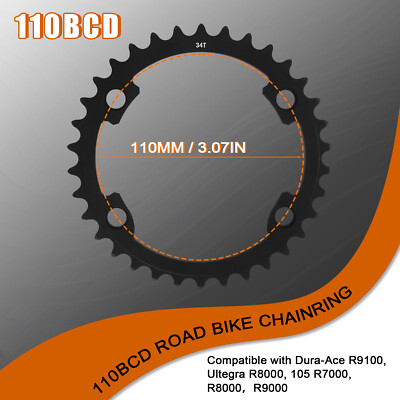 For Shimano Ultegra FC-R8000 11S Road Bike Chainring 34/36/39/50