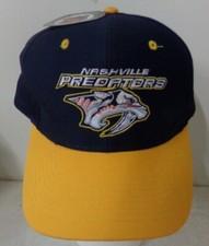 Nashville Predators Official NHL Navy Yellow Adjustable Trucker Baseball Hat