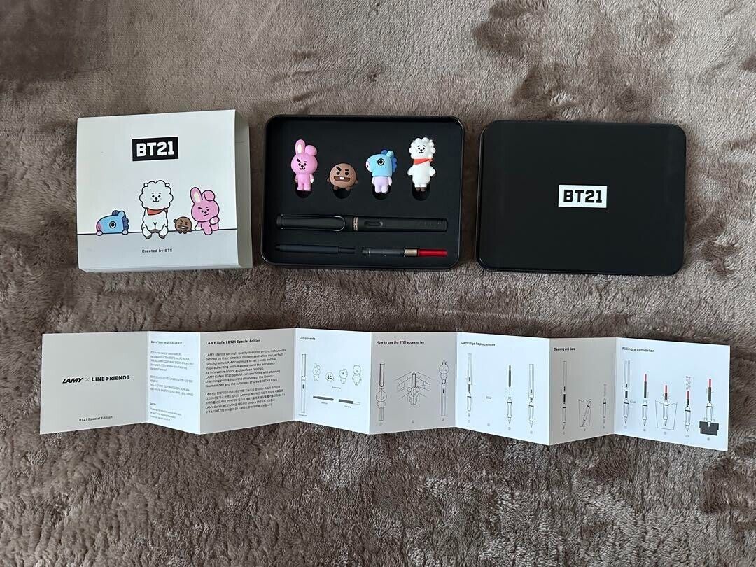 BTS BT21 × Lamy Fountain Pen Collaboration Edition Full Set BTS BT21 × Lamy Fountain Pen Collaboration Edition Full Set