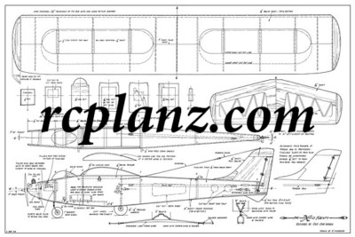 R/C AIRPLANE PLANS & PATTERNS: XO Twenty 31'' Wingspan - Single Channel Sport