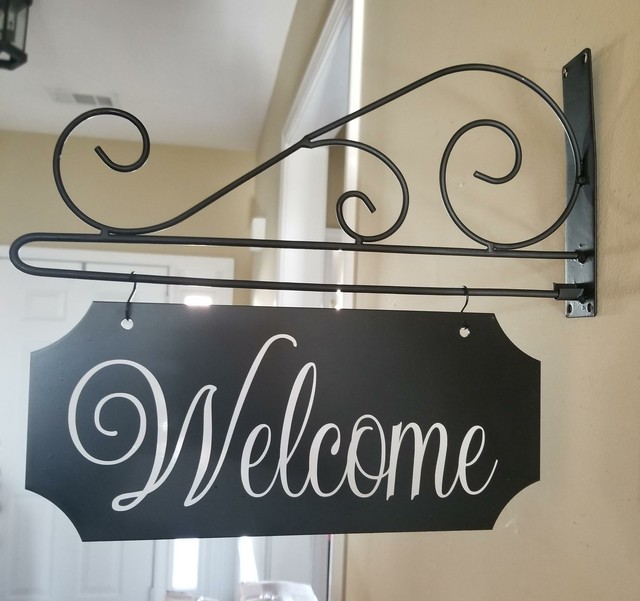 Custom/Personalized Metal Indoor/Outdoor Sign and Scroll Wall Mounted