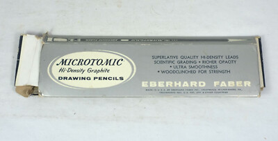 4 NOS Vintage Eberhard Faber Microtomic 603 3H Drafting Drawing