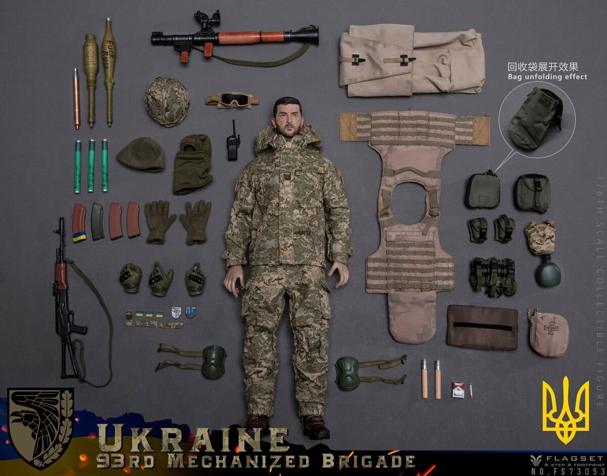 FLAGSET FS73053 1/6 Ukraine 93rd Mechanized Brigade Anti FLAGSET FS73053 1/6 Ukraine 93rd Mechanized Brigade Anti