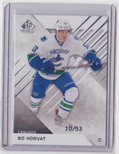 2016-17 UD SP GAME USED TRUE BASE CARD 10/53 BO HORVAT #67 VANCOUVER CANUCKS