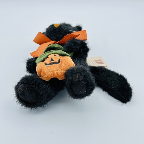 Boyds Bear Black Cat Pepper B. Scaredy Cat TJ's Best Dressed Tags HALLOWEEN RARE - Picture 7 of 14