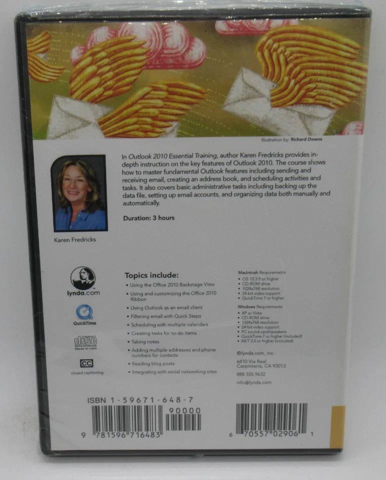 MICROSOFT OUTLOOK 2010 - ESSENTIAL VIDEO TRAINING PC CD-ROM SOFTWARE, BASICS + - Image 2 of 2