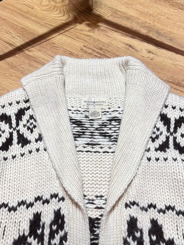 Ralph Lauren Denim & Supply Alpaca Wool Nordic Aztec Knit Cardigan Men's Size XS - Picture 5 of 12