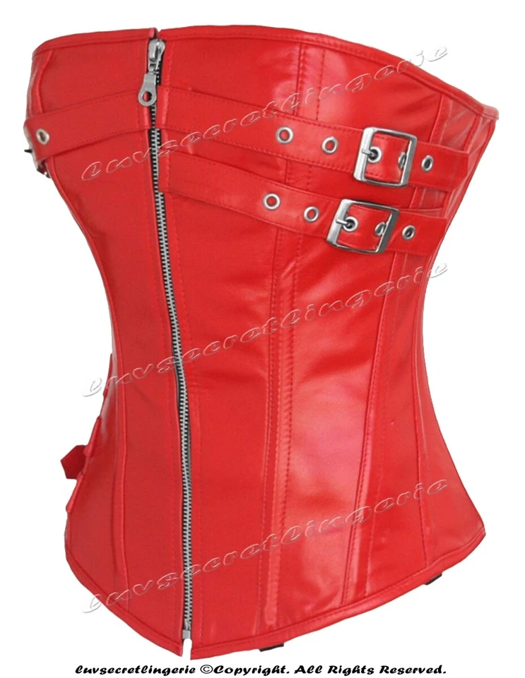 Corsé de entrenamiento de cintura deshuesada doble de acero resistente 24 sobre busto #9099-LE Foto 3 de 4