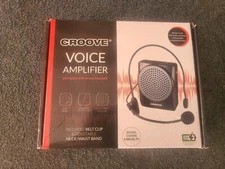 Croove Voice Amplifier: Portable Rechargeable Microphone with Headset & Belt NEW