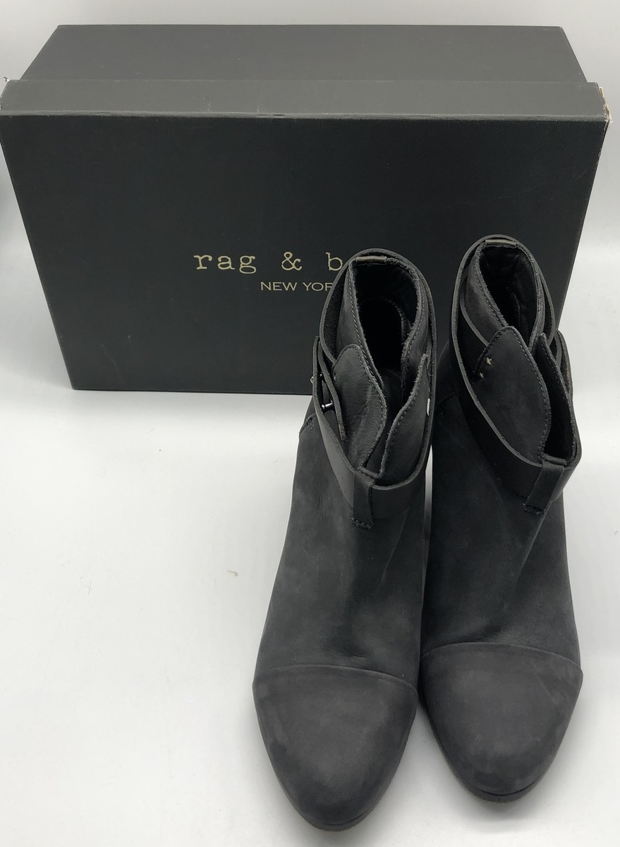 Rag & Bone Harrow Nubuck Ankle Boot in Slate sz 40 | eBay