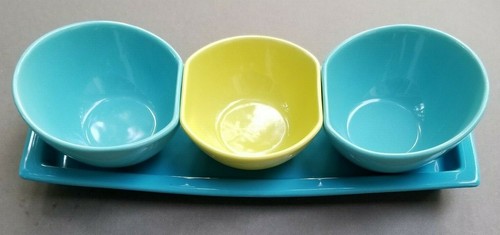 Serving Tray bowls Relish Taco Bar Salsa Server TAG Domo - Picture 2 of 12