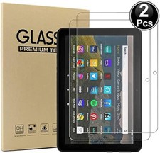For Amazon Fire HD 8 (12th gen 2024) Tablet Tempered Glass Screen Protector 2pc