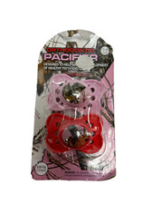 Mossy Oak Camouflage Orthodontic Pacifier BPA Free 2Pk Pink 0-6M NEW