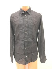 Dolce & Gabbana Men's Black Pleated Front Dress Shirt Size 38/52