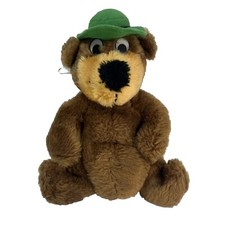 Vintage 1980 Yogi Bear Plush Mighty Star - Hanna Barbera Soft Stuffed Toy 9.5