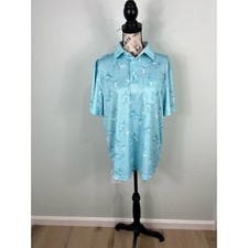 Men's IZOD Saltwater Relaxed Classics light blue Swordfish short sleeve polo