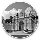 2 x Vinyl Stickers 20cm (bw) - Dolmabahce Palace Istanbul Turkey  #41598