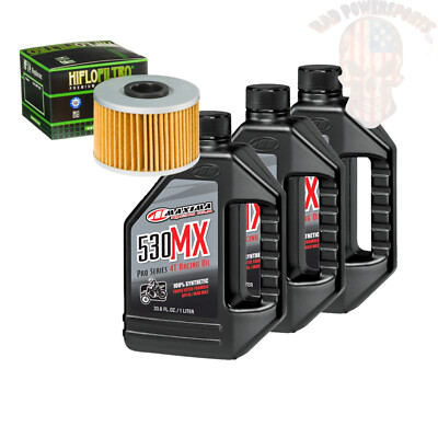 Oil Change Kit For 2012 Honda TRX420FPA Rancher w/PS IRS Maxima 530MX 5W-40