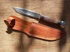 VINTAGE MARBLES GLADSTONE MICHIGAN USA FIXED BLADE KNIFE