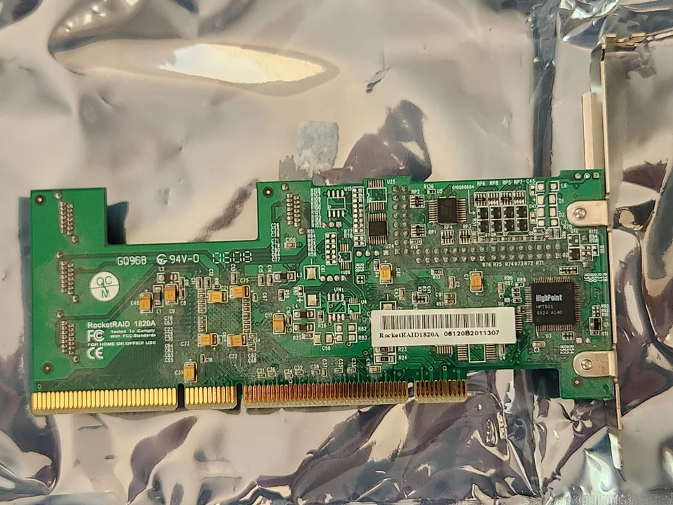 RocketRaid High Point 1820ALF 1820A V1.2 SATA Raid Controller Card w/ Software - Image 4 of 4