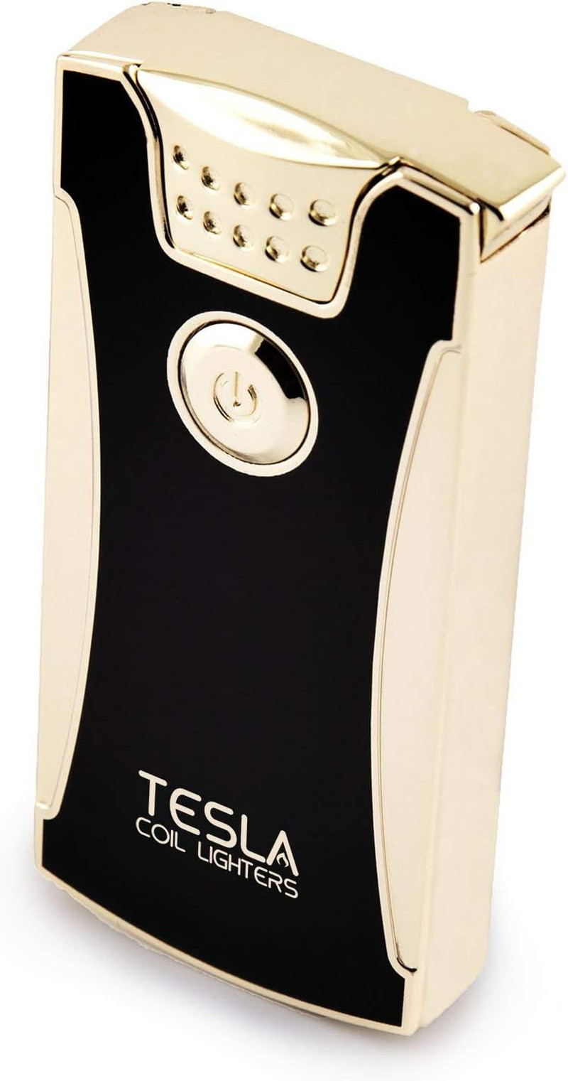 &trade; USB Rechargeable Windproof Dual Arc Lighter (Gold)