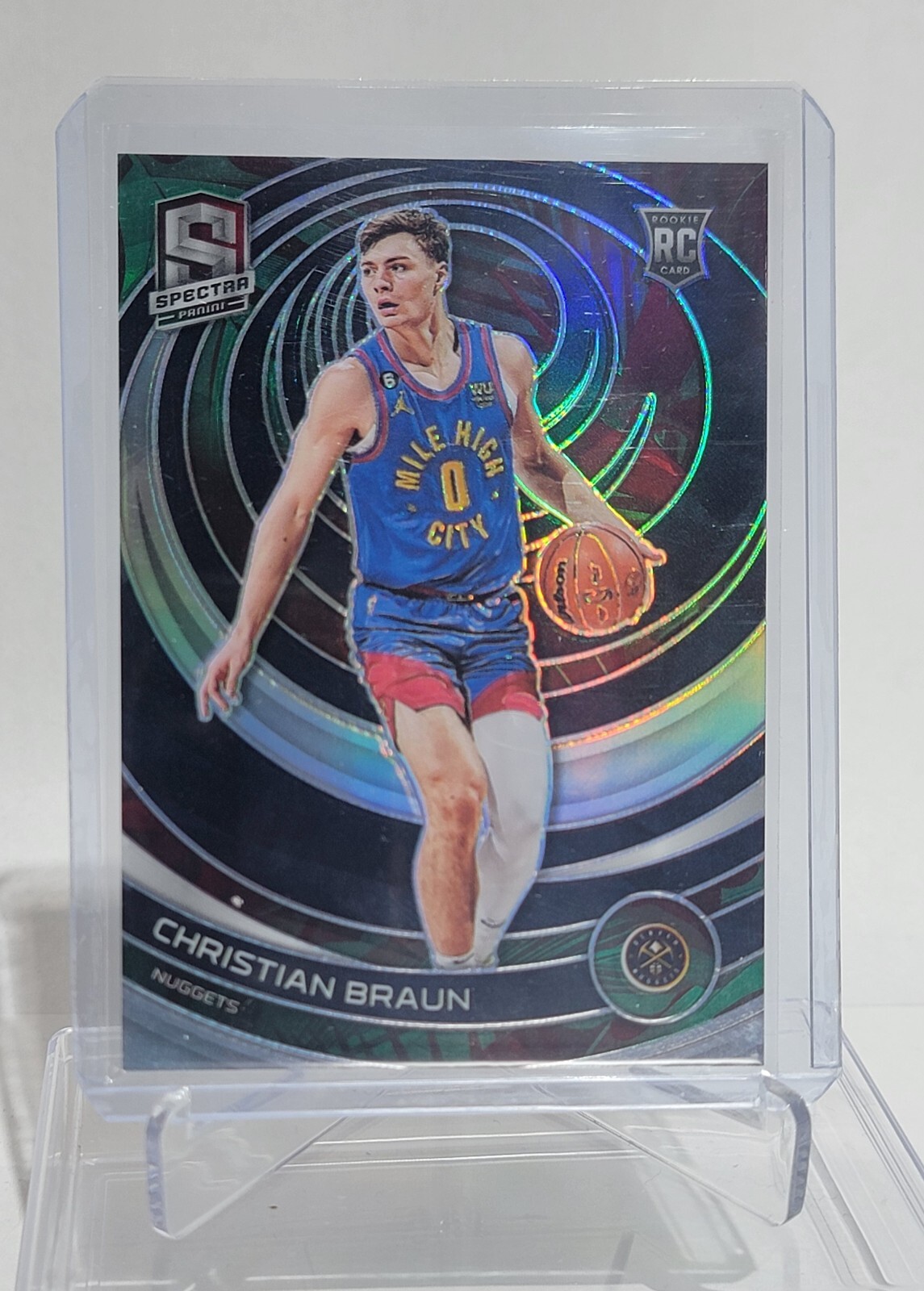 2022-23 Panini Spectra Rookies Asia Prizm Christian Braun #170 Rookie RC