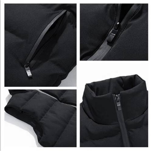 Herren Weste Steppweste Bodywarmer Ärmellos Gefütterte Outdoor Stehkragen Jacke - Bild 5 von 11