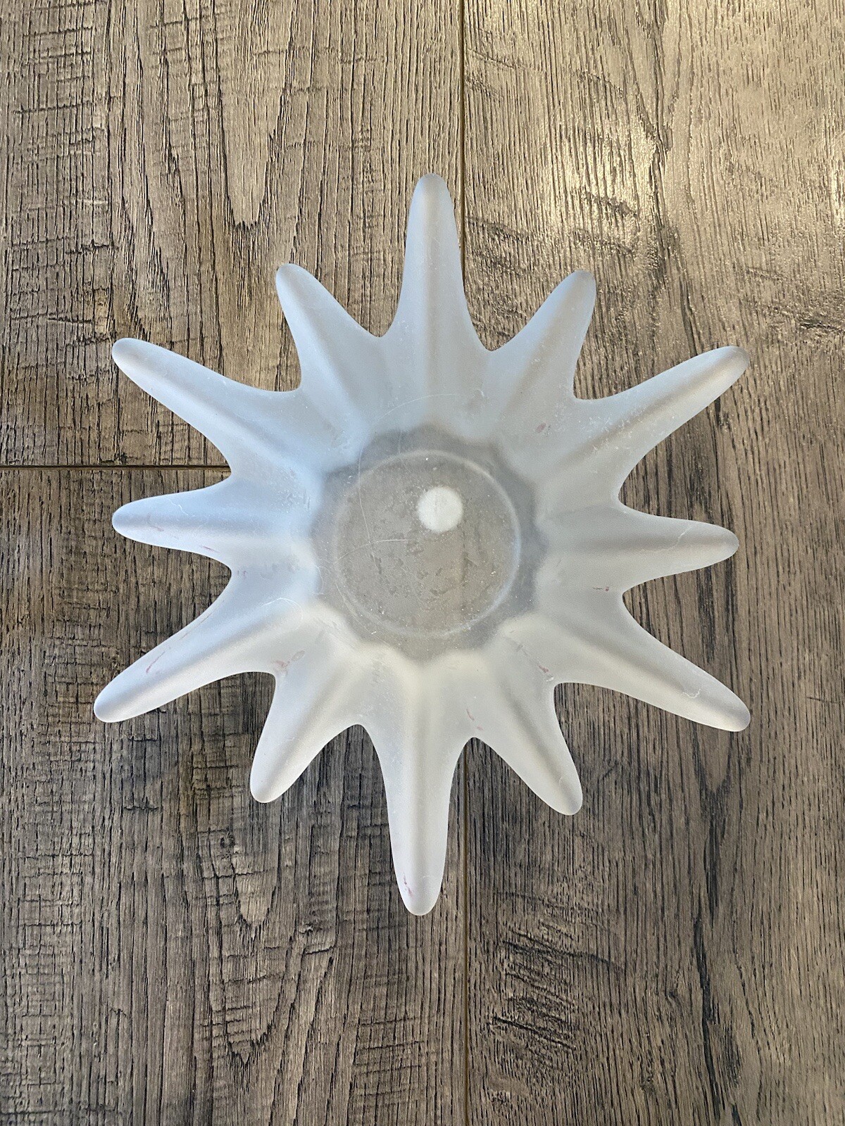 Frosted Glass Tealight Candle Holder by Partylite Splash