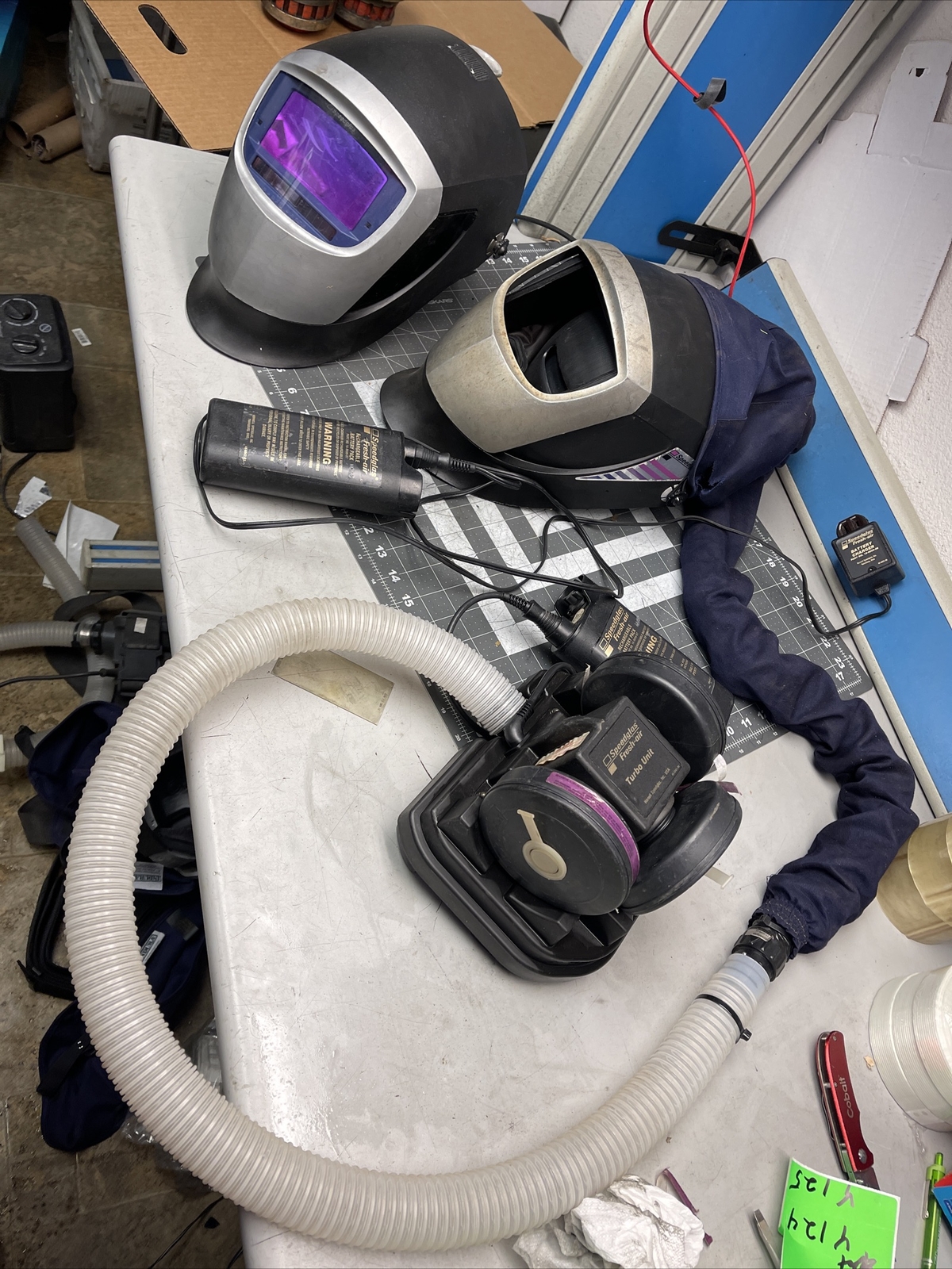 3M Speedglas 9002x Darkening Welding Helmet w Freshair Turbo Speedglass