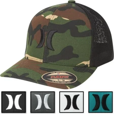 Hurley Men's Hat Laguna Icon Stretch Fit Mesh Trucker Cap