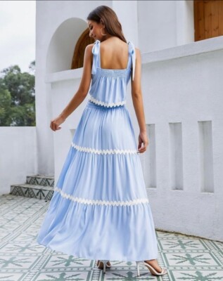 chinese dress ladies Boho Party Sexy Two Piece Set - Maxi I Floral I Dress Love that Boho