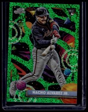 2025 Topps Chrome Cosmic #43 Nacho Alvarez Jr. Green Space Dust Refractor #/75