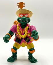 Vintage 1992 Tmnt Hawaiian Beachcombin' Mike Figure - Incomplete/loose