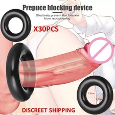 30xReusable Ball-Scrotum-Stretcher-Ring-Penis Enhancer Delay Ejaculation for Men