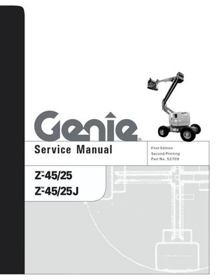 GENIE Z-45/25 Z-45/25J SERVICE WERKSTATT REPARATURHANDBUCH NACHDRUCK SEP 2000 AUSGABE