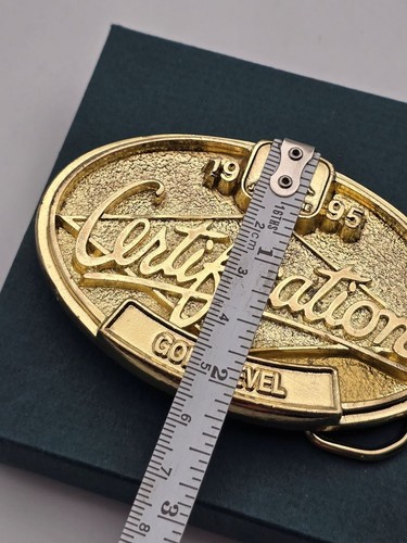 John Deere Employee 1995 Gold Level Certification Dealer Training Belt Buckle - Picture 10 of 12