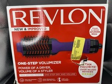 Revlon One-Step Volumizer Hair Dryer Brush Purple   Tested Works Open Box