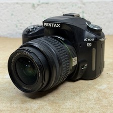 Pentax K100D DSLR Camera with Pentax 18-55mm & SD Card Working FREE P&P