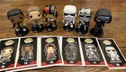 Funko Pop Star Wars Figure Lot - Loose and Displayed - Kylo Rey Finn Poe